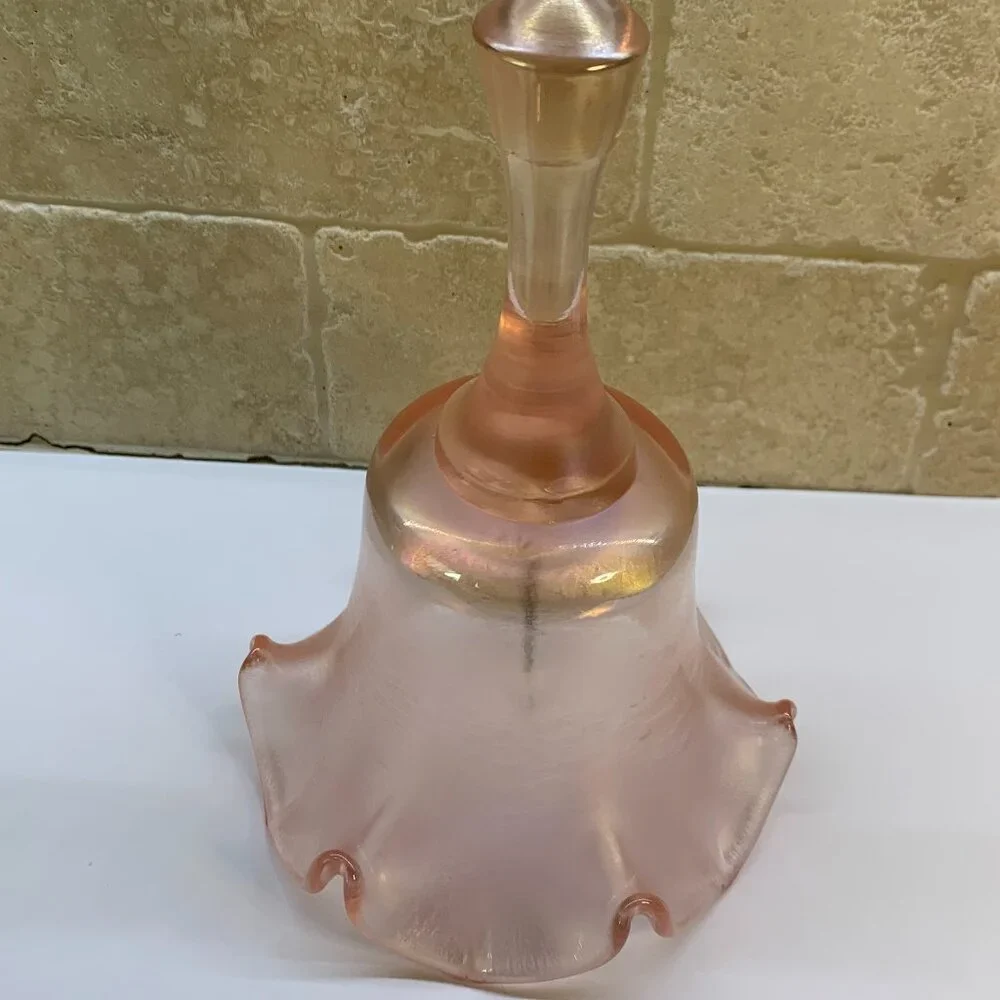Vintage Fenton Pink 75th Anniversary Bell